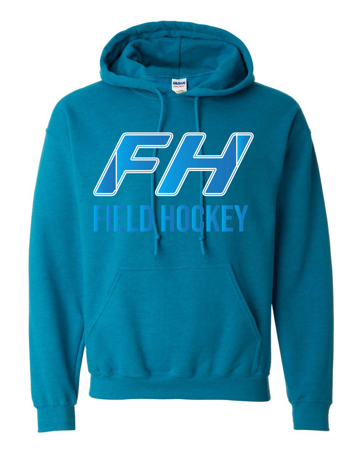 Ocean Blue Field Hockey Hooded Top