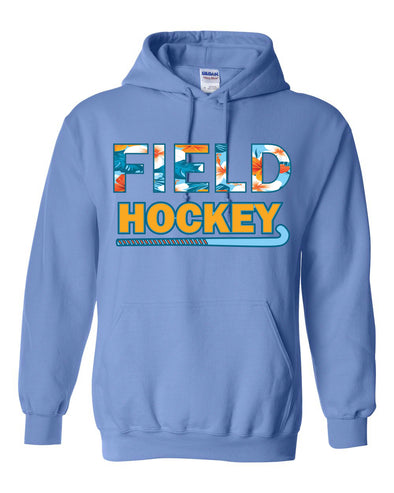 Carolina Blue Hooded Top -  Blue Floral