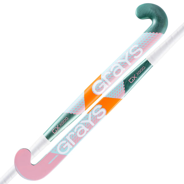 Grays GX2000 Dynabow Mint/Coral Composite Field Hockey Stick
