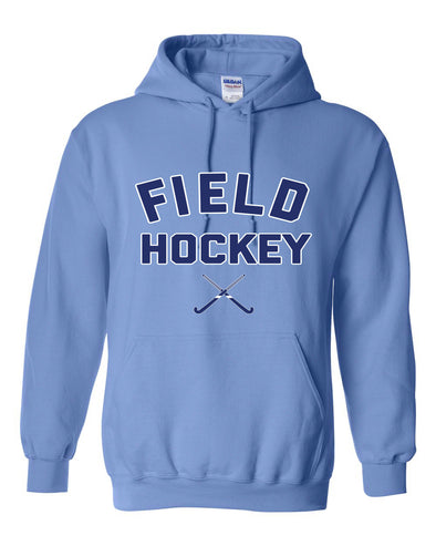 Field Hockey Hooded Top - Cross Sticks sky blue