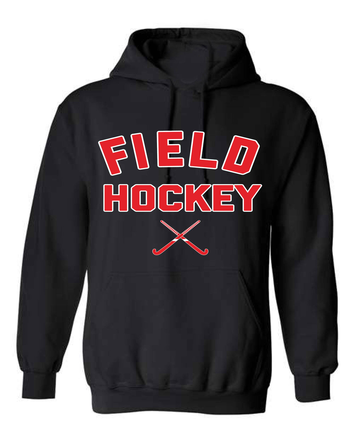 Field Hockey Hooded Top - Cross Sticks